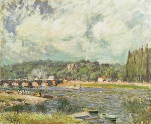 Le pont de Sèvres, vers 1877